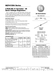 MZP4737A datasheet pdf ON Semiconductor