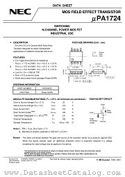UPA1724G-E2 datasheet pdf NEC
