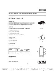 ZX5T869G datasheet pdf Zetex Semiconductors
