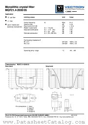 MQF21.4-2000/05 datasheet pdf Vectron