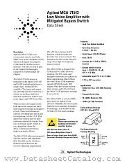 MGA-71543 datasheet pdf Agilent (Hewlett-Packard)