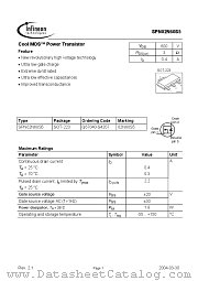 SPN02N60S5 datasheet pdf Infineon