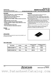 M5M5V5A36GP-75 datasheet pdf Renesas