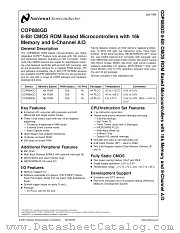 COPGD888XXX/VEJ datasheet pdf National Semiconductor