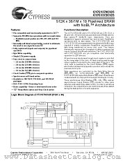CY7C1372CV25-167BZC datasheet pdf Cypress