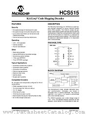 HCS515/SL datasheet pdf Microchip