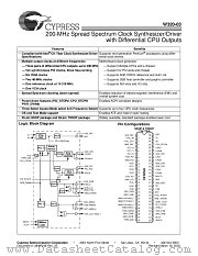 W320-03X datasheet pdf Cypress