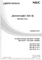 US7B13AS17215 datasheet pdf NEC