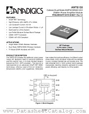 AWT6130 datasheet pdf Anadigics Inc