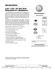 NB100LVEP56DT datasheet pdf ON Semiconductor