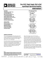 AD8629 datasheet pdf Analog Devices