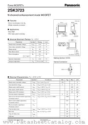 2SK3723 datasheet pdf Panasonic