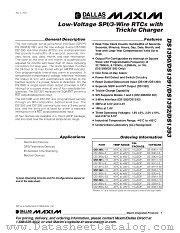 DS1392 datasheet pdf MAXIM - Dallas Semiconductor