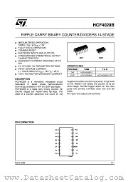 HCF4020 datasheet pdf ST Microelectronics