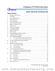 W77LE516 datasheet pdf Winbond Electronics