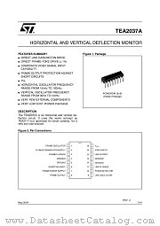 TEA2037A datasheet pdf ST Microelectronics