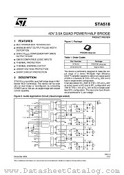 STA51813TR datasheet pdf ST Microelectronics