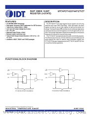 IDT74FCT162374ATPV datasheet pdf IDT