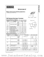 TIP125TU datasheet pdf Fairchild Semiconductor