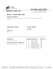 JM38510/33003B2A datasheet pdf National Semiconductor