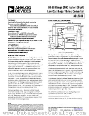 ADL5306 datasheet pdf Analog Devices