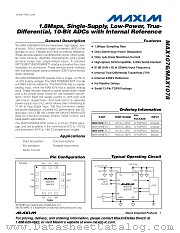 MAX1076 datasheet pdf MAXIM - Dallas Semiconductor