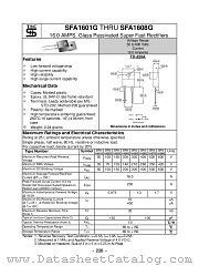 SFA1606G datasheet pdf Taiwan Semiconductor