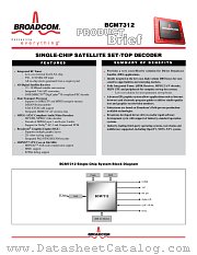 BCM7312 datasheet pdf Broadcom