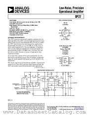 OP27AZ/883C datasheet pdf Analog Devices