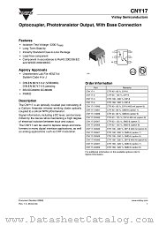 CNY17-3X006 datasheet pdf Vishay