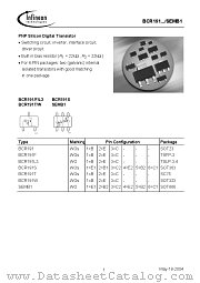 BCR191T datasheet pdf Infineon