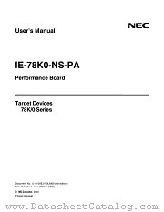 IE-78K0-NS-PA datasheet pdf NEC