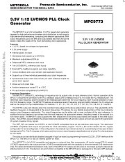 MPC9773 datasheet pdf Freescale (Motorola)