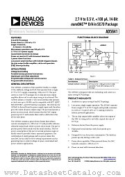 AD5641AKSZ-REEL7 datasheet pdf Analog Devices