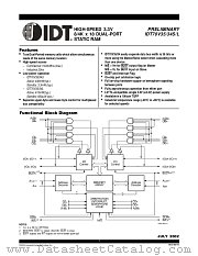 IDT70V35S25PF8 datasheet pdf IDT
