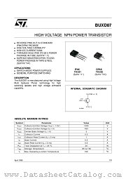 BUXD87T4 datasheet pdf ST Microelectronics