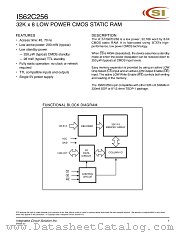 IS62C256 datasheet pdf ICSI