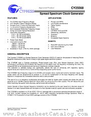 CY25568 datasheet pdf Cypress