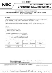 UPD23C32080AL datasheet pdf NEC