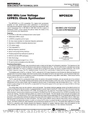 MPC9239 datasheet pdf Freescale (Motorola)