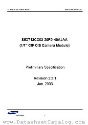 S5X713CX datasheet pdf Samsung Electronic