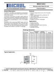 MIC811 datasheet pdf Micrel Semiconductor