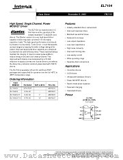 EL7104 datasheet pdf Intersil