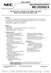 MC-222262-X datasheet pdf NEC