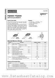 FQD630TM datasheet pdf Fairchild Semiconductor