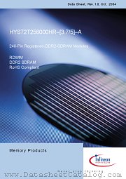 HYS72T256000HR-3.7-A datasheet pdf Infineon