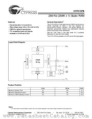 CY7C197B-12VC datasheet pdf Cypress