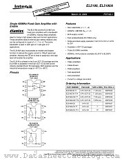 EL5196 datasheet pdf Intersil