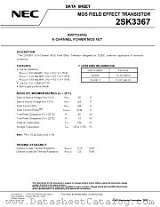 2SK3367-Z-E1 datasheet pdf NEC