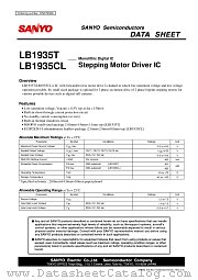 LB1935CL datasheet pdf SANYO